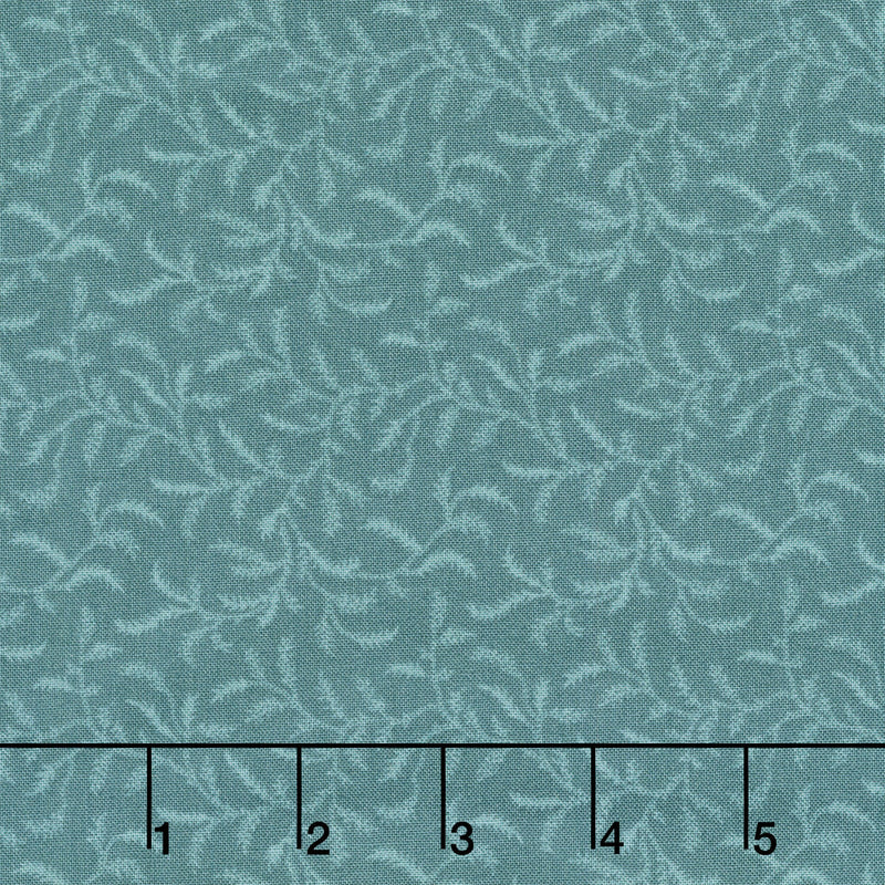 Autumn Woods - Wildfern Stone Blue Yardage