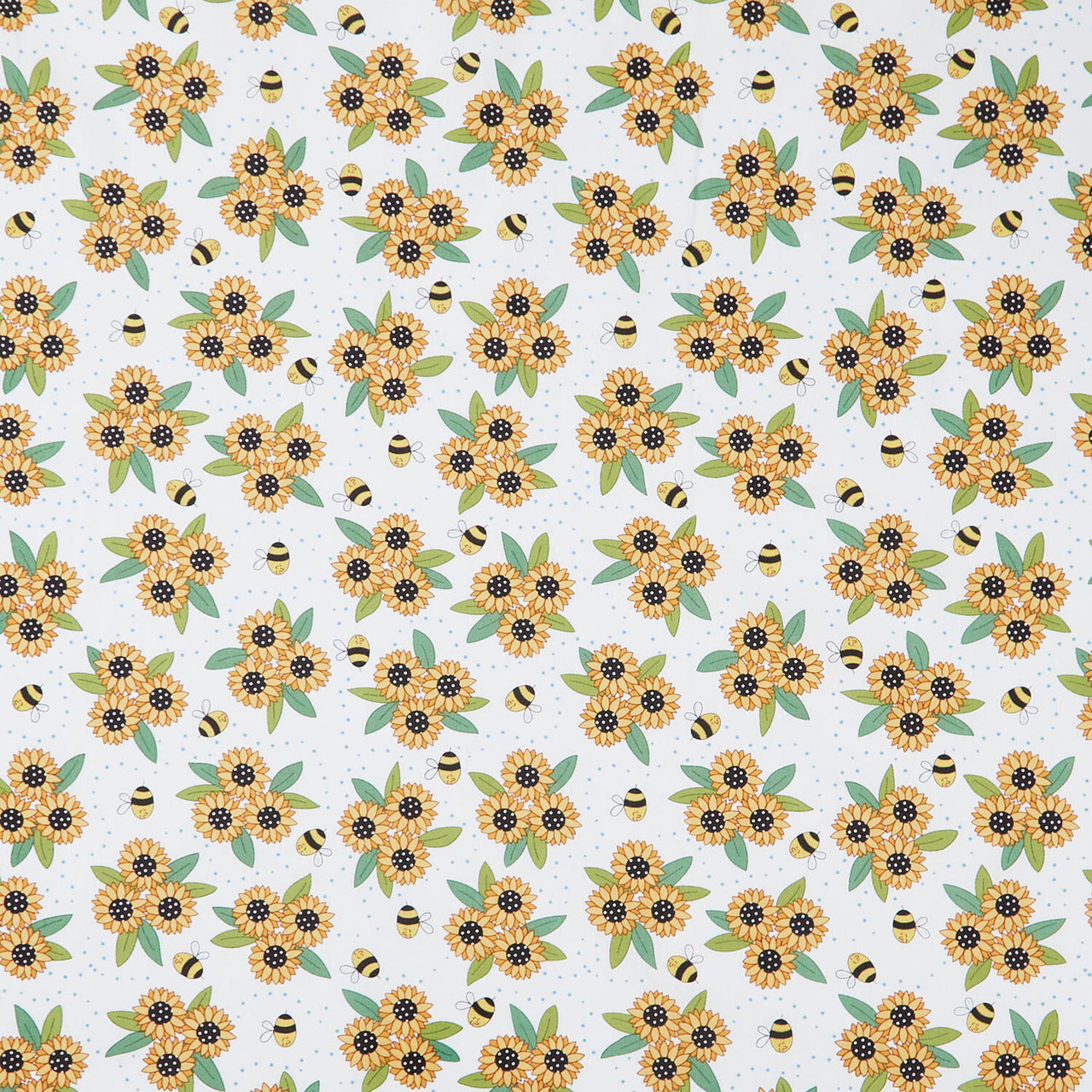 Sunny Honey - Sunny Bouquet White Yardage