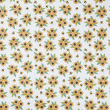 Sunny Honey - Sunny Bouquet White Yardage