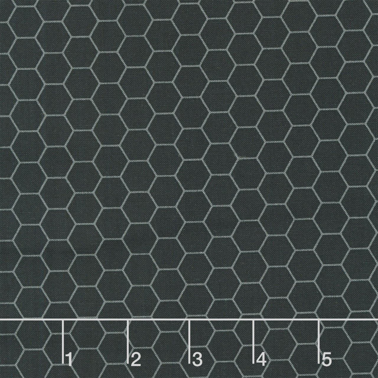 Sunny Honey - Honeycomb Black Yardage