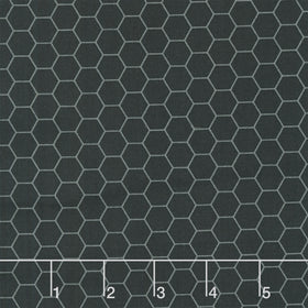 Sunny Honey - Honeycomb Black Yardage