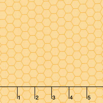 Sunny Honey - Honeycomb Yellow Yardage