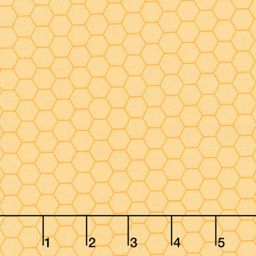 Sunny Honey - Honeycomb Yellow Yardage