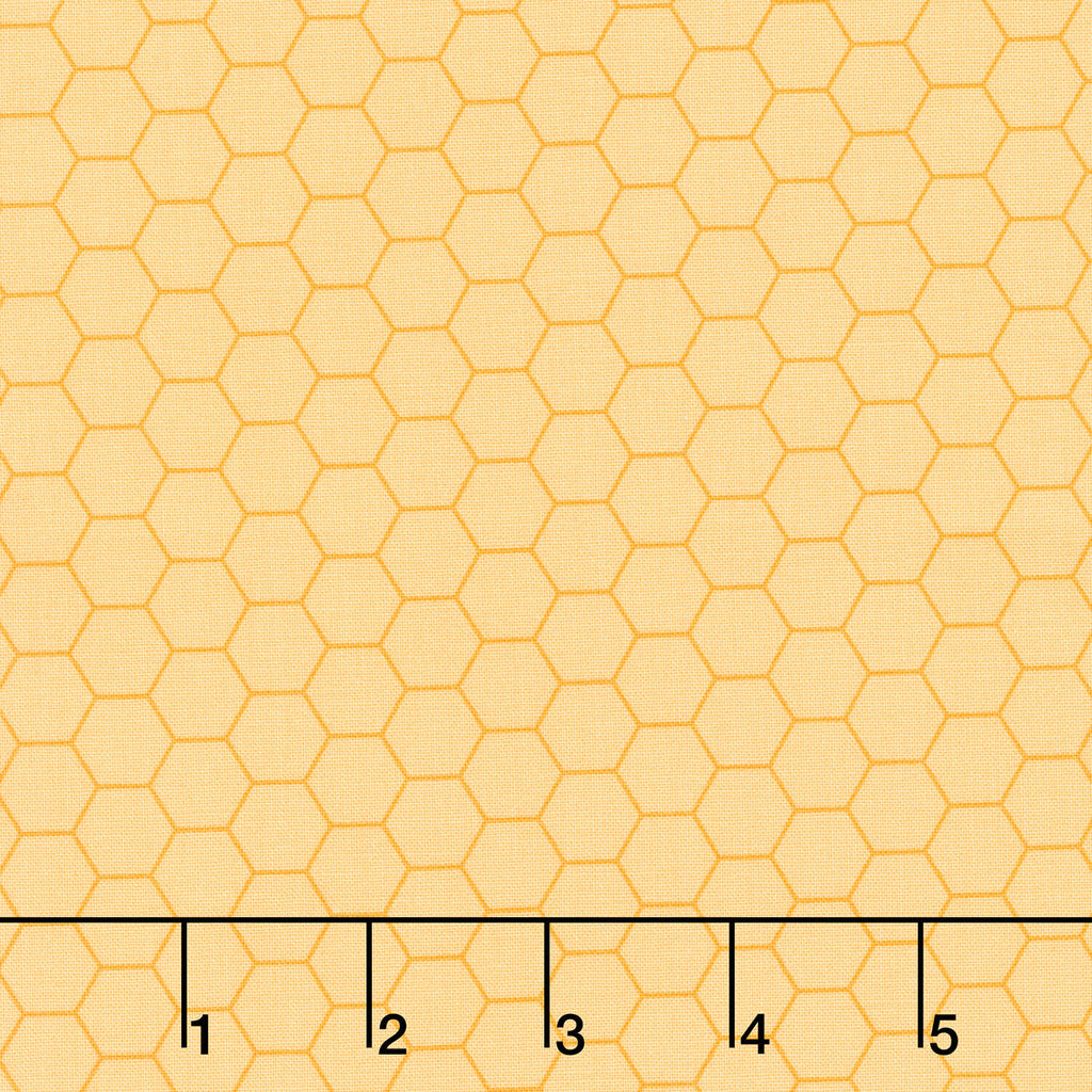 Sunny Honey - Honeycomb Yellow Yardage