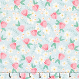 Bloom and Sew - Blooming Bouquet Sky Yardage