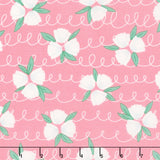 Bloom and Sew - Tulip Trios Salmon Yardage