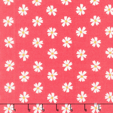 Bloom and Sew - Daisy Days Raspberry Yardage