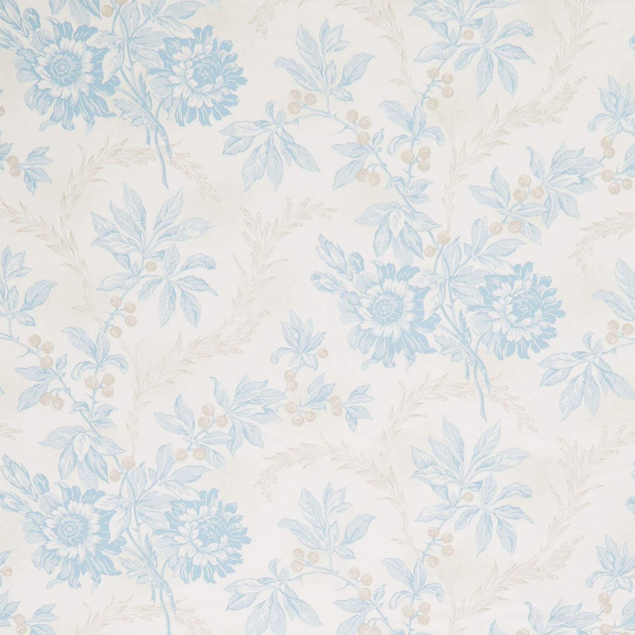 Sewing Bird - Embroidery Wheat Yardage