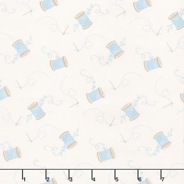 Sewing Bird - Needle and Thread Cotton Yardage