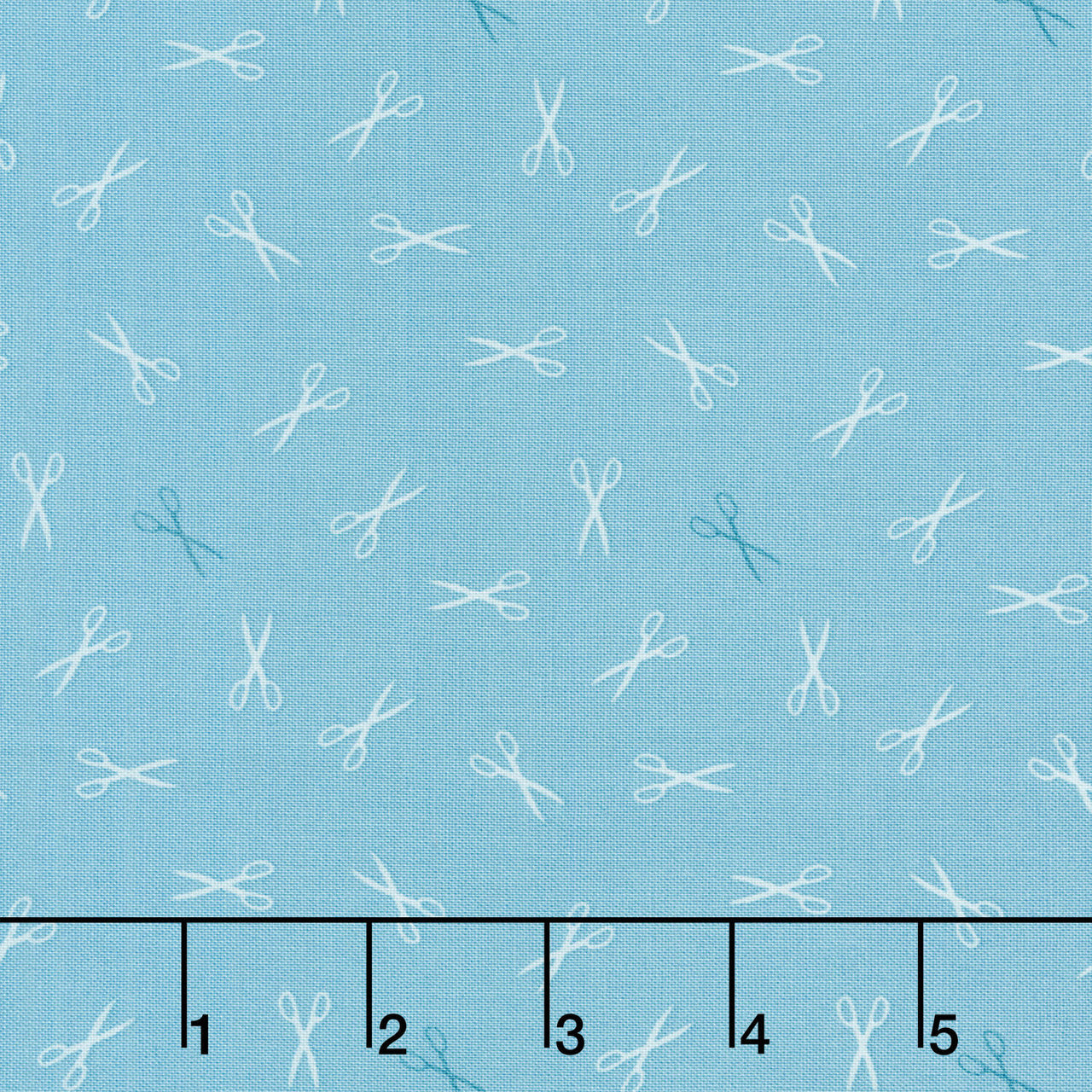 Sewing Bird - Good Scissors Azure Yardage
