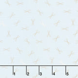 Sewing Bird - Good Scissors Blue Quartz Yardage