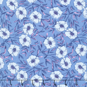 Petals and Stitches - Bouquet Bliss Denim Yardage