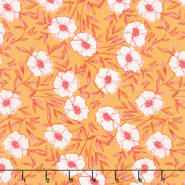 Petals and Stitches - Bouquet Bliss Mustard Yardage