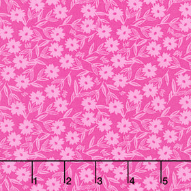 Petals and Stitches - Sunshine Blooms Magenta Yardage