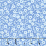 Petals and Stitches - Sunshine Blooms Denim Yardage