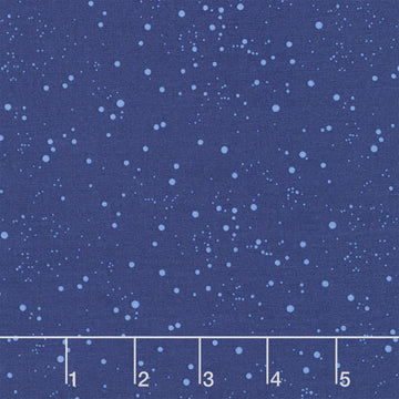 Petals and Stitches - Tinted Dots Indigo Yardage