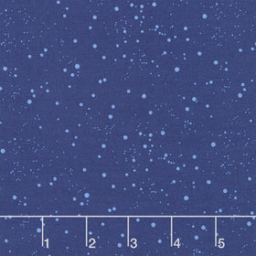 Petals and Stitches - Tinted Dots Indigo Yardage