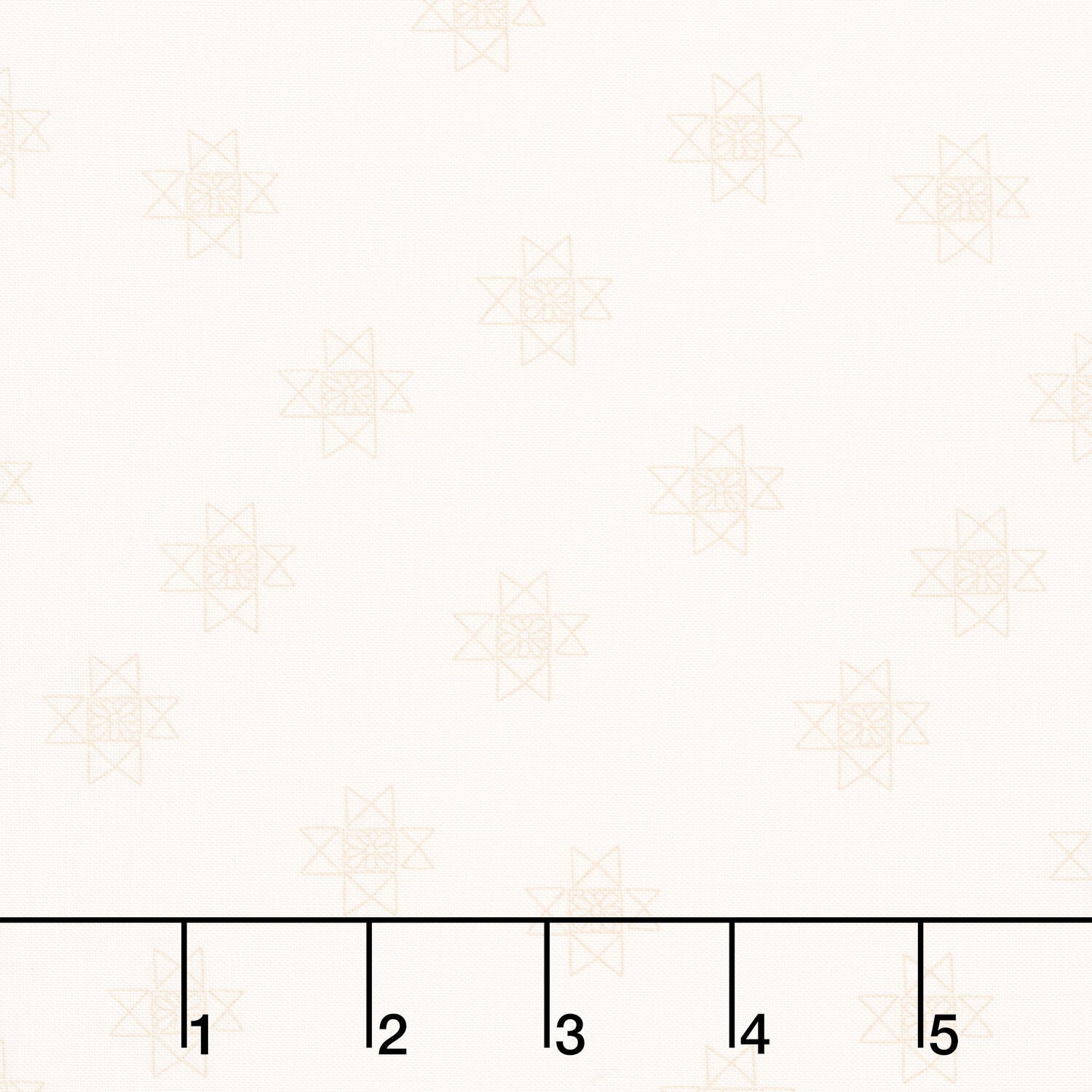 Petals and Stitches - Ohio star Cream Yardage