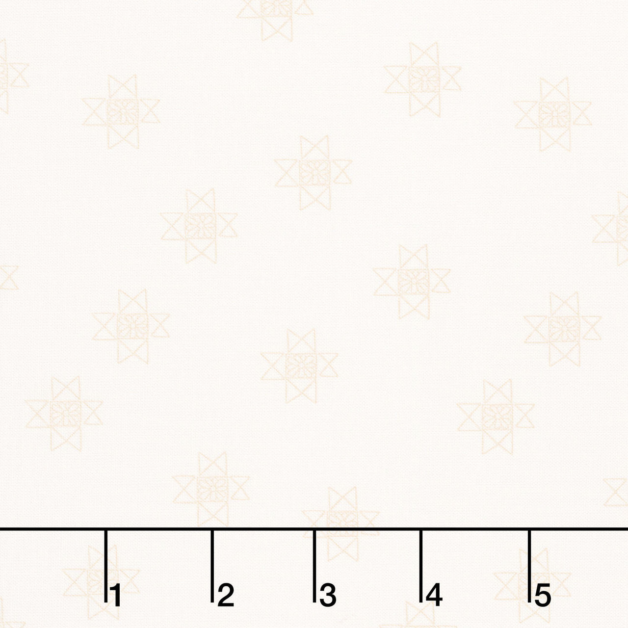 Petals and Stitches - Ohio star Cream Yardage