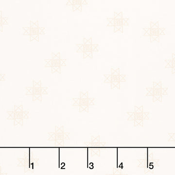 Petals and Stitches - Ohio star Cream Yardage
