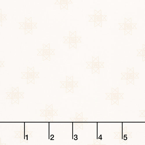 Petals and Stitches - Ohio star Cream Yardage