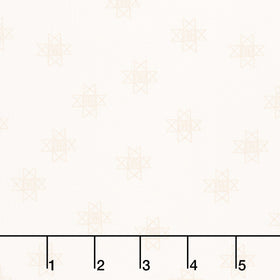 Petals and Stitches - Ohio star Cream Yardage