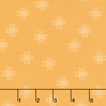 Petals and Stitches - Ohio star Gold Yardage