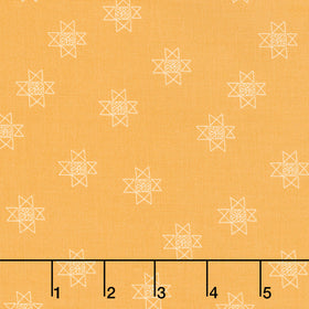 Petals and Stitches - Ohio star Gold Yardage