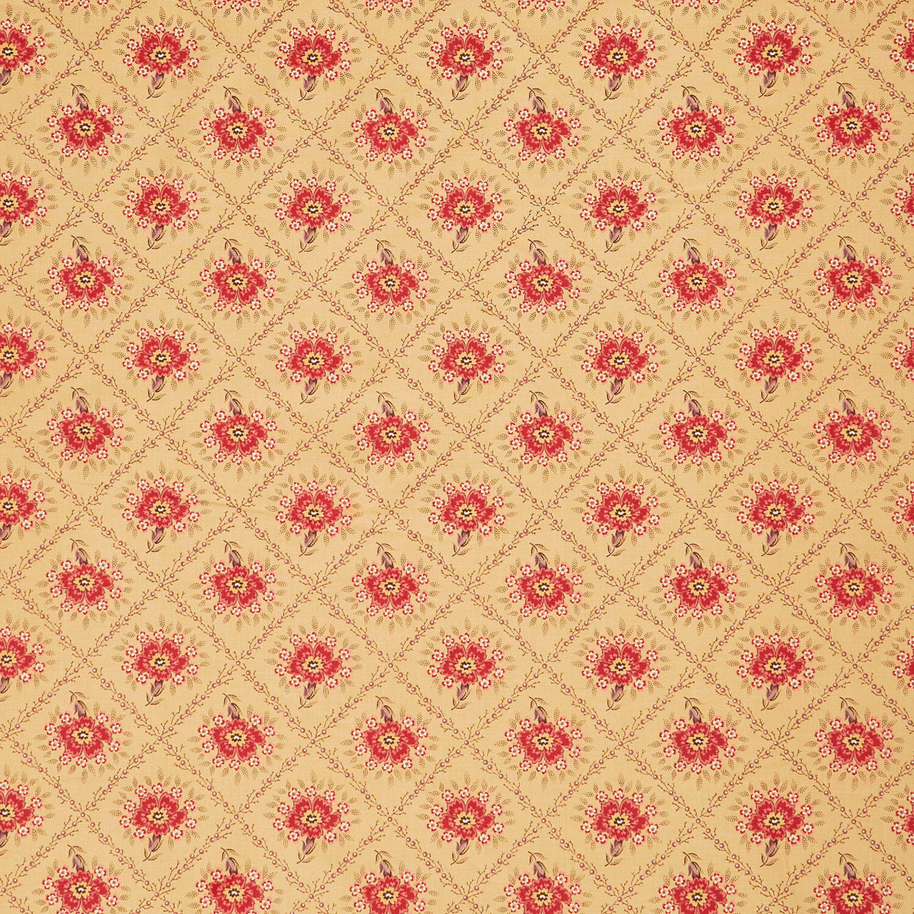 Wildflower Cottage - Trellis Buttercup Yardage