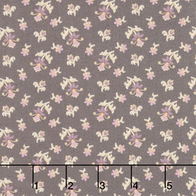 Wildflower Cottage - Scatter Garden Charcoal Yardage