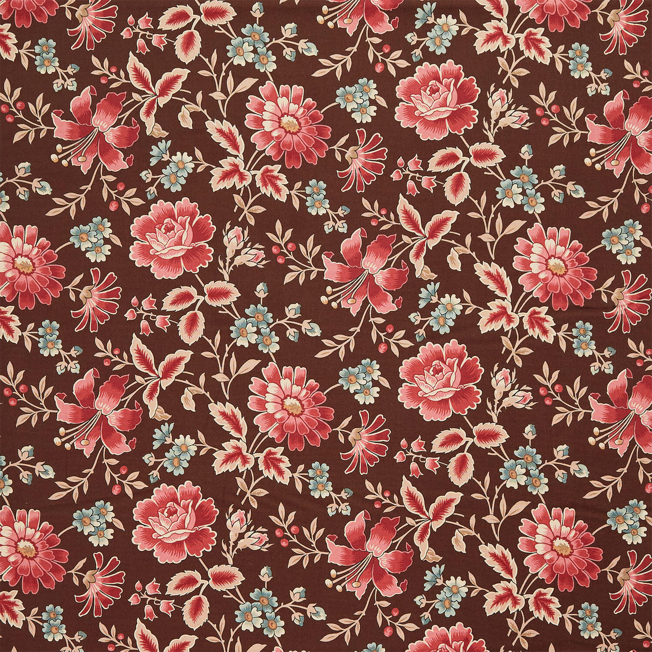 Always and Forever - Wild Rose Chocolate Yardage