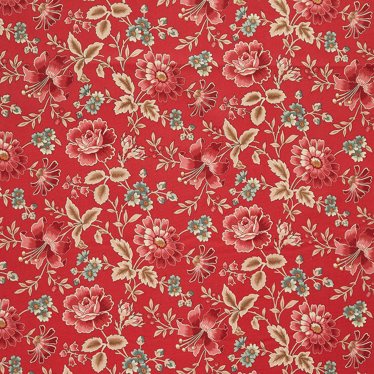Always and Forever - Wild Rose Crimson Yardage