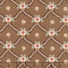 Always and Forever - Lattice Baskets Chocolate Yardage