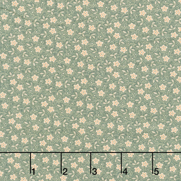 Always and Forever - Blossoms Teal Yardage
