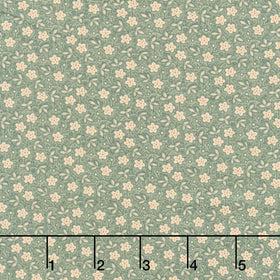 Always and Forever - Blossoms Teal Yardage