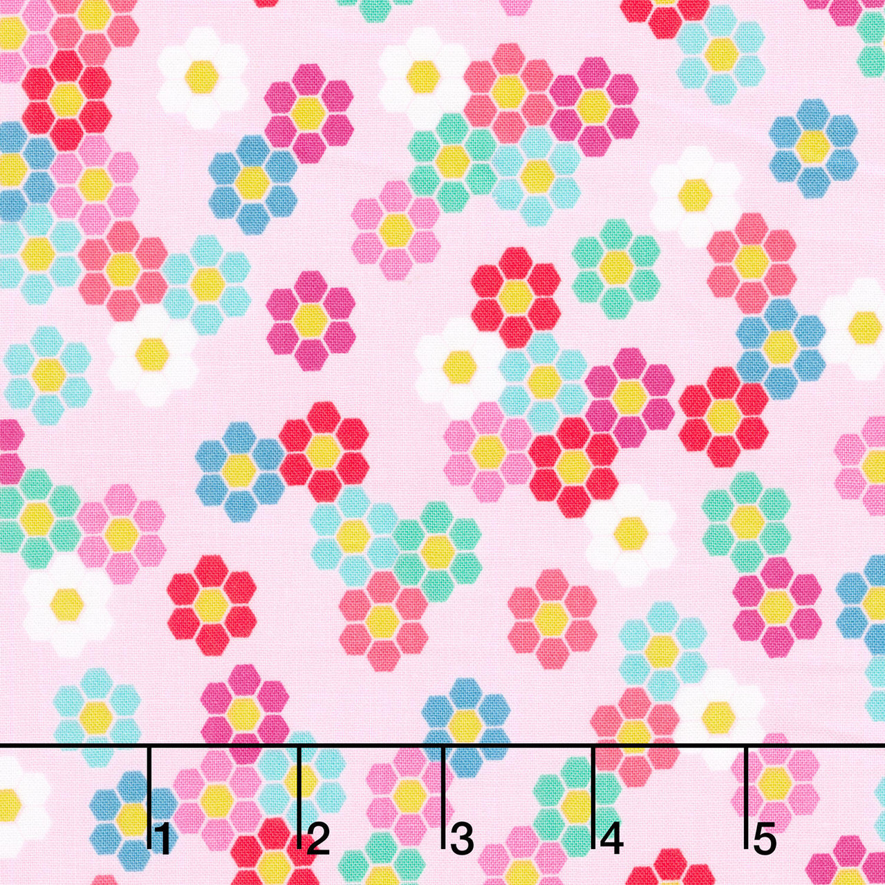 Color Pop Playground - Hexie Garden Petal Yardage