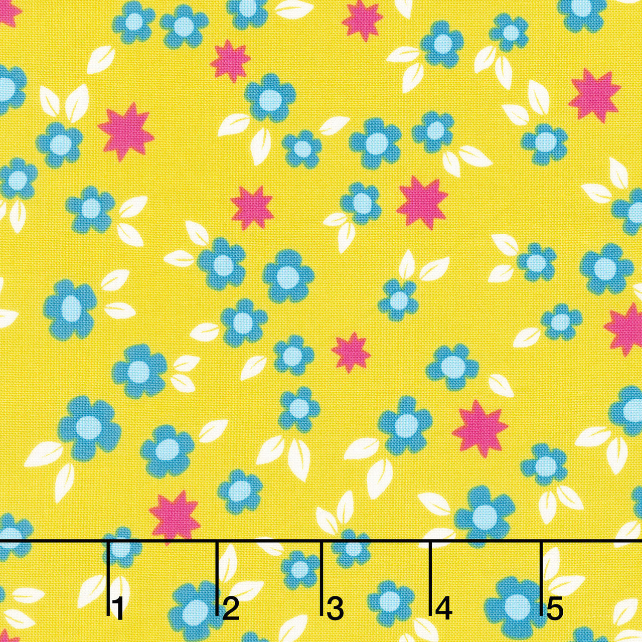 Color Pop Playground - Starry Blooms Limeaid Yardage