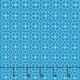 Color Pop Playground - Pixel Petals Reef Yardage