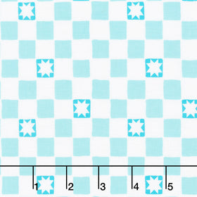 Color Pop Playground - Twinkle Tiles Aqua Yardage
