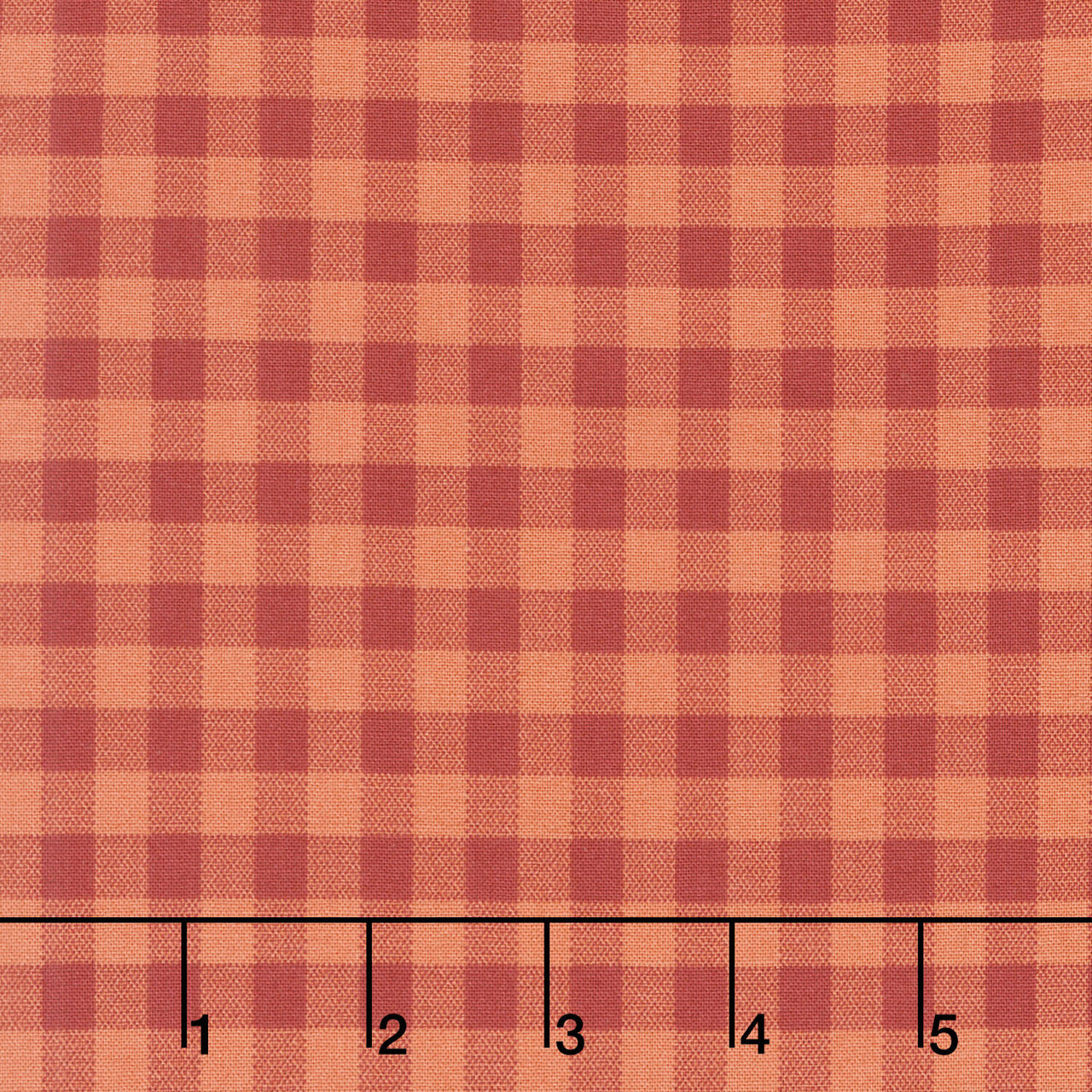 Quiltessential - Gingham Blood Orange Yardage