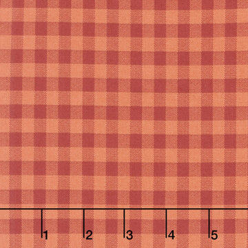 Quiltessential - Gingham Blood Orange Yardage