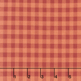 Quiltessential - Gingham Blood Orange Yardage