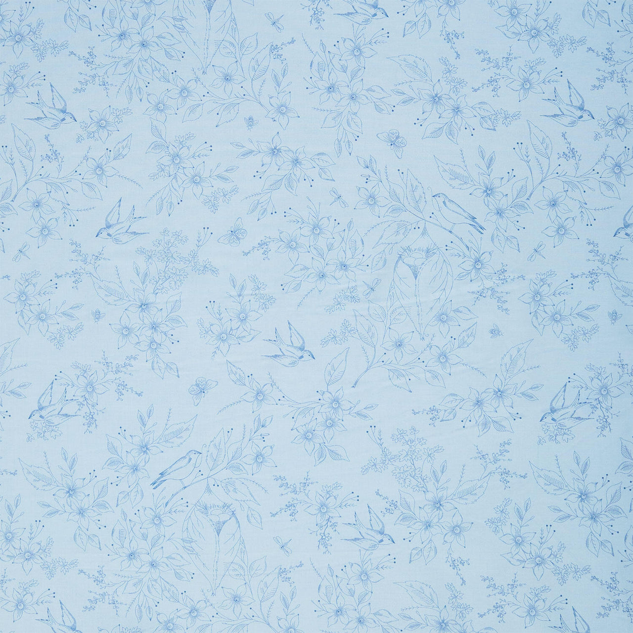 Sewing Bird - Floral Pacific 108" Wide Backing Yardage