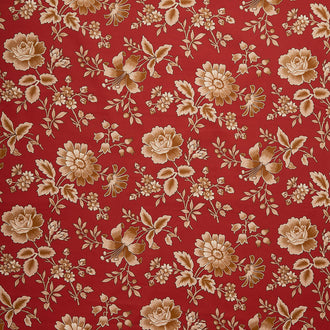 Always and Forever - Wild Bouquet Crimson 108" Wide Backing