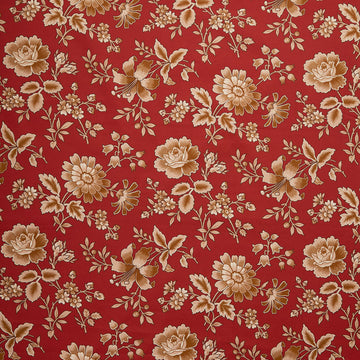 Always and Forever - Wild Bouquet Crimson 108" Wide Backing Yardage