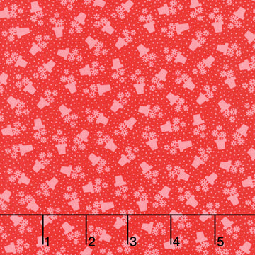 Sweet Things - Flowerpots Red Yardage