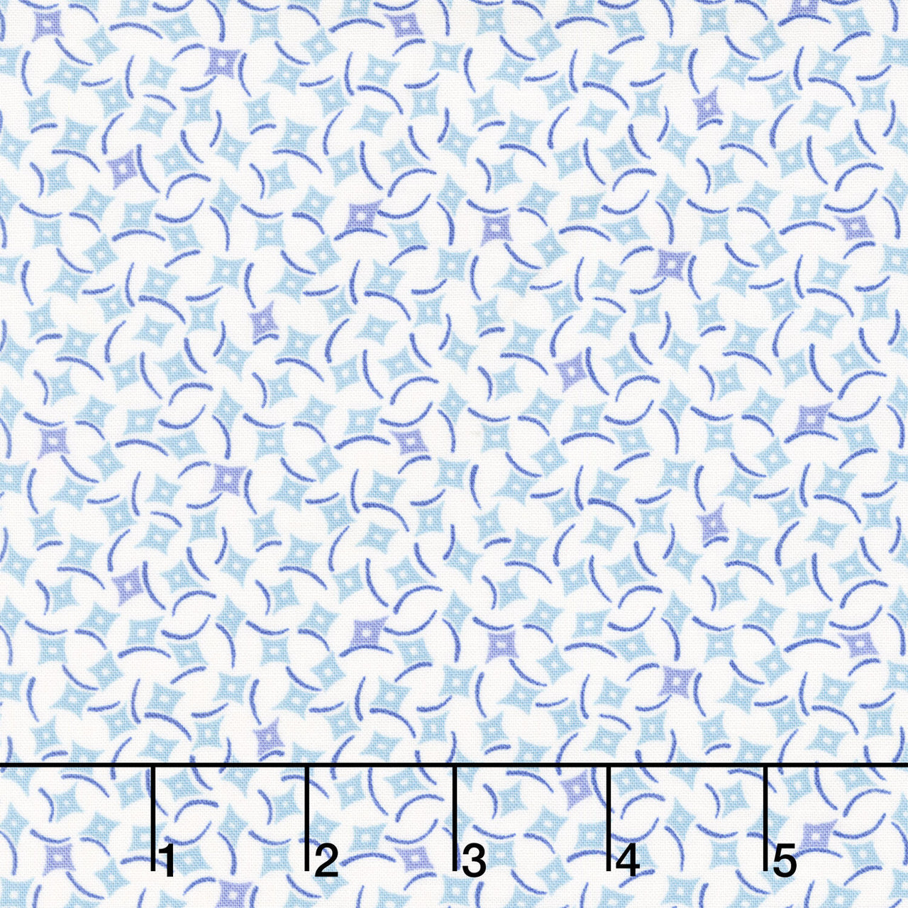 Sweet Things - Dancing Diamonds Blue Yardage