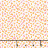 Sweet Things - Dancing Diamonds Orange Yardage