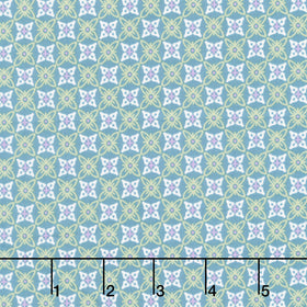 Sweet Things - Quatrefoil Teal Yardage
