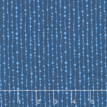 Whimsy - Beaded Curtain Navy Yardage